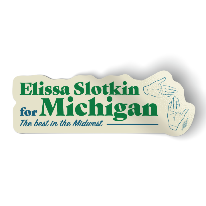 Michigan Hand Map (8" x 3" Vinyl Sticker)