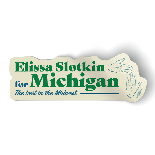 Michigan Hand Map (8" x 3" Vinyl Sticker)