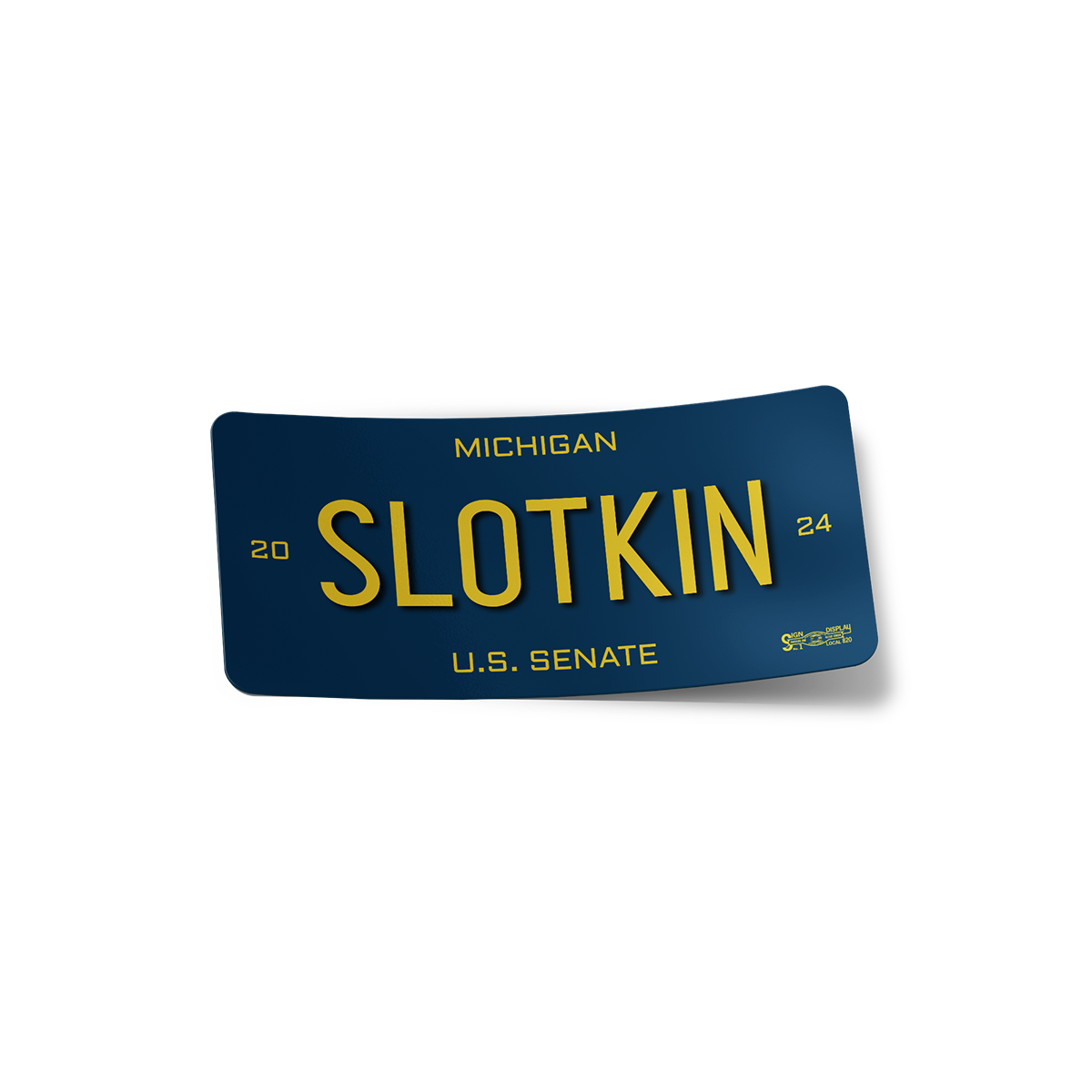 Image of License Plate Bumper Sticker - Store |  Elissa Slotkin