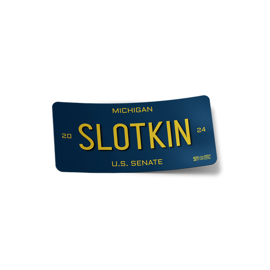 Image of License Plate Bumper Sticker - Store |  Elissa Slotkin
