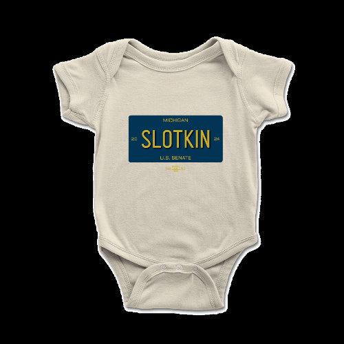 Image of License Plate Infant One Piece - Store |  Elissa Slotkin